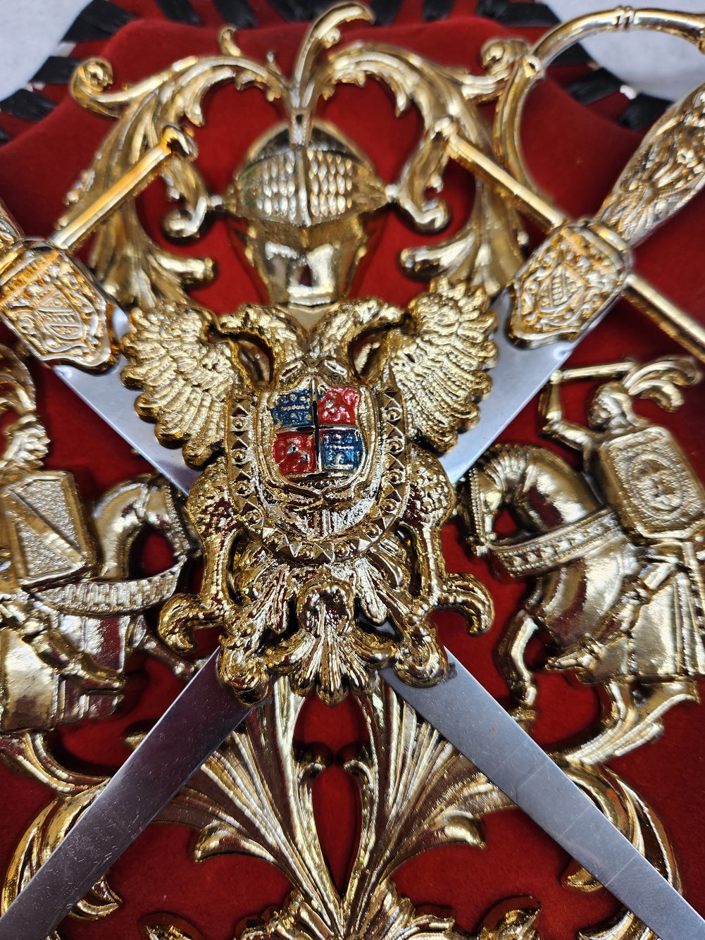 Medieval Coat of Arms Crest - Plaque Wall Hanging - Costume Accessory Prop