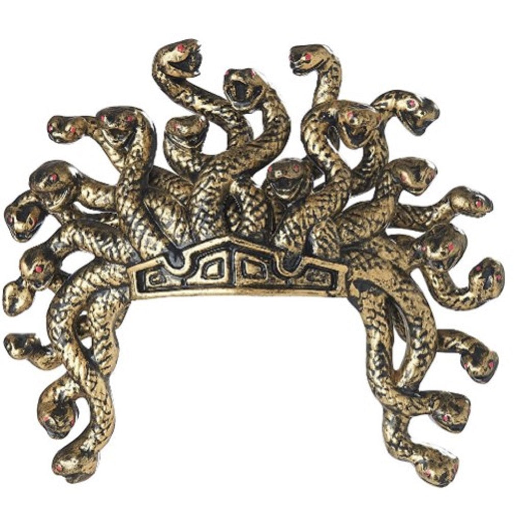 Gold Medusa Snake Headpiece - Egyptian - Gorgon - Costume Accessories - One Size