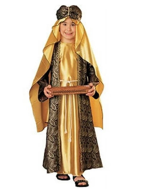 Melchior - Wise Man - King - Gold - Costume - Child - Small 4-6