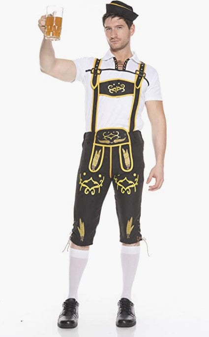 Oktoberfest - Black/Gold - Pinocchio - Costume Accessory - Adult - 2 Sizes