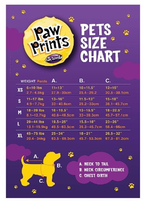 Spider Pet - Dog Costume - 2 Sizes