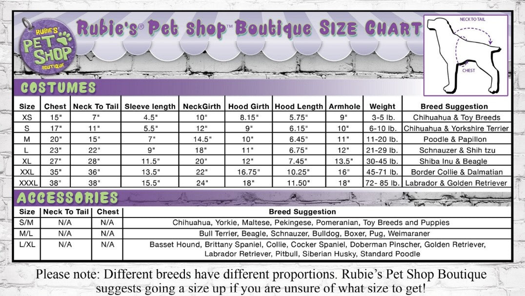 Dapper Dog - Wedding - Formal - Prom - Pet - Dog Costume - 4 Sizes