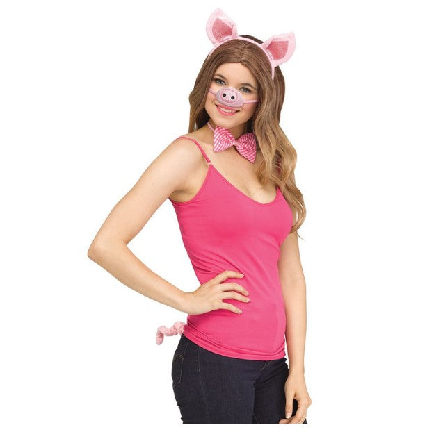 3 Little Pigs Set - Pink - Costume Cosplay Accessory - Child Teen Adult