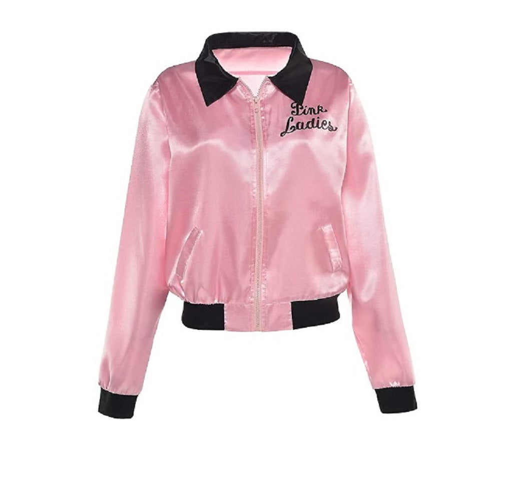 Rosa Damenjacke – Grease – Kostüm – Erwachsene – 2 Größen