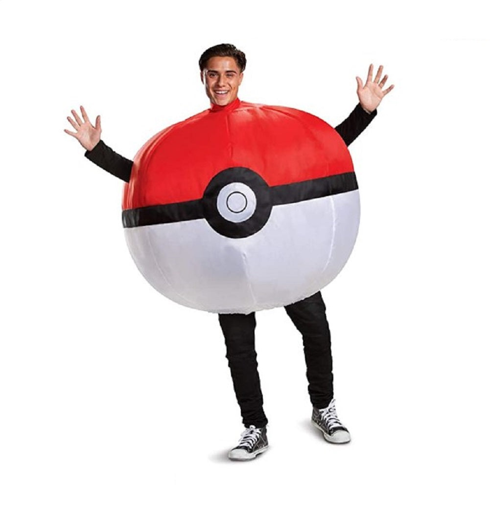 Pokéball - Pokémon - Rot/Weiß - Aufblasbar - Kostüm - Erwachsene