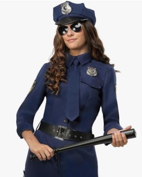 Police online officer costume, adult medium