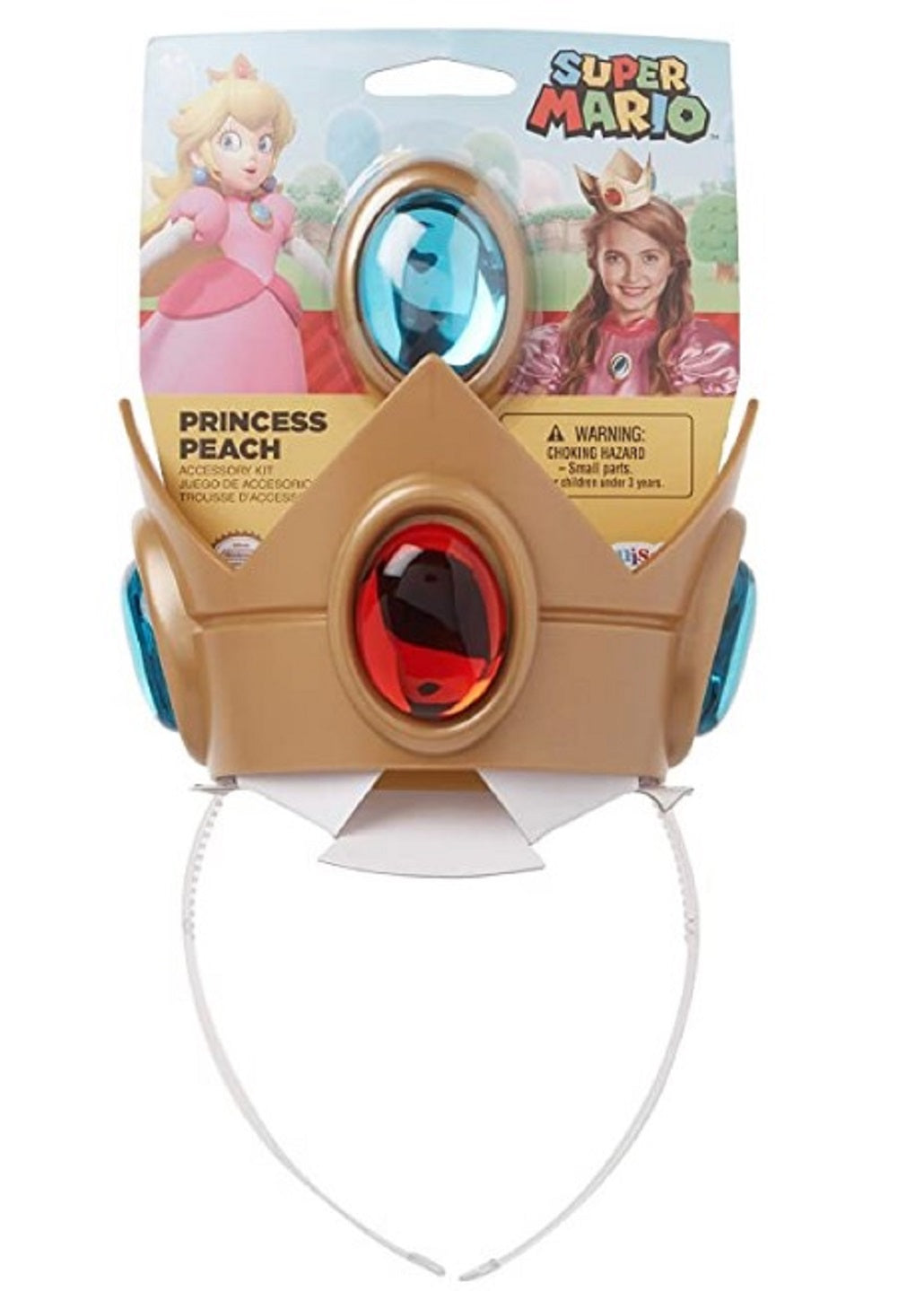 Princess Peach Kit Super Mario Brothers Costume Accessories One Size