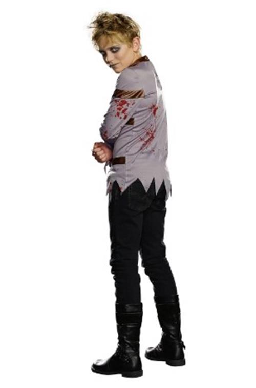 Gefangener - Unfug & Chaos - Durchgedreht - Grau - Kostüm - Kind - Mittel 8-9