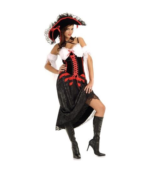 Pirate - Queen of the Sea - Costume - Adult - Small 2-6