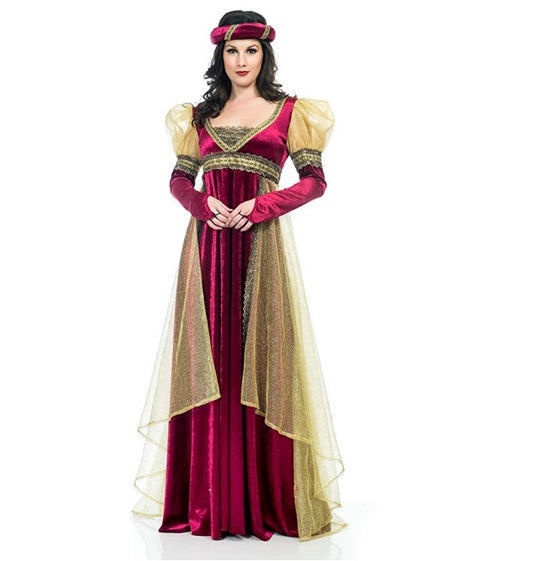 Renaissance Lady - Burgundy/Wine - Costume - Adult - XS