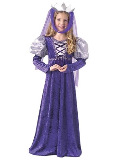 Renaissance Queen - Purple - Costume - Child - Large 12-14