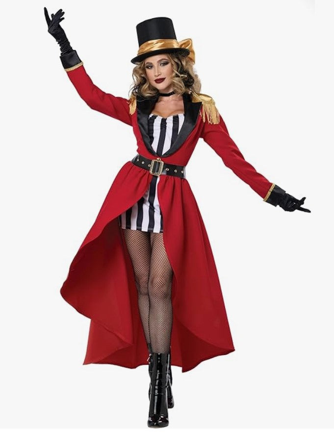 Ravishing Ringmaster Circus Costume Women Sizes - Main Image
