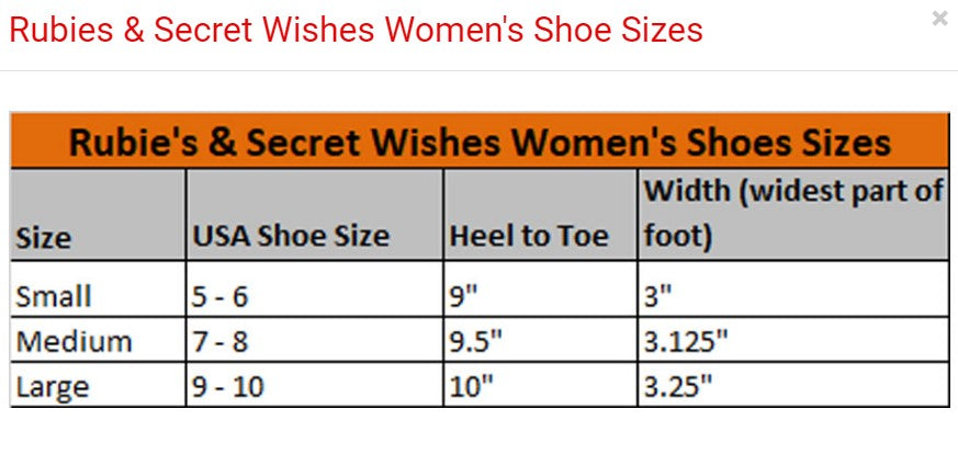 Dorothy Ruby Slippers - Wizard of Oz - Costume Accessories - Women - 3 Sizes