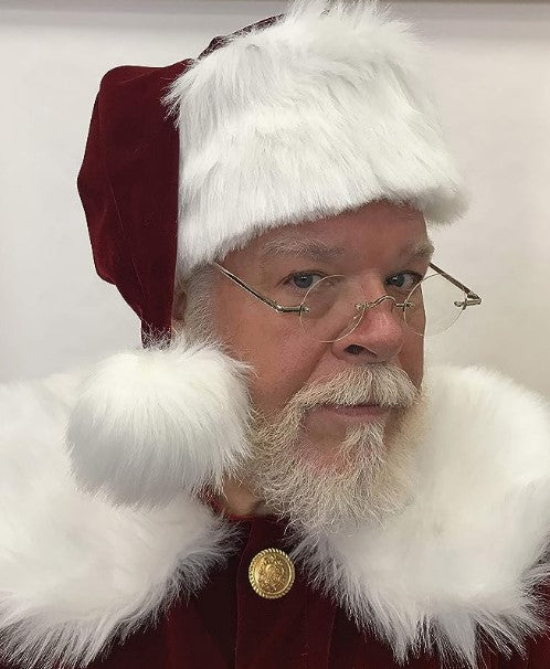 Round Santa Glasses - Extra Long Arms - Elderly - Ben Franklin - Deluxe Costume