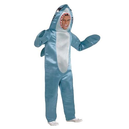 Scary Shark Mascot - Blue/Grey - Costume - Adult - Standard