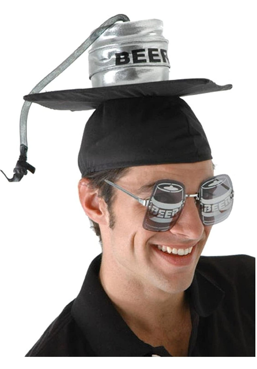 Keg Graduation Cap - Black - Mortarboard - Costume Accessory - One Size
