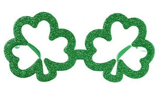 Shamrock Glasses - Green - Plastic - St Patrick's Day - Costume Accessory