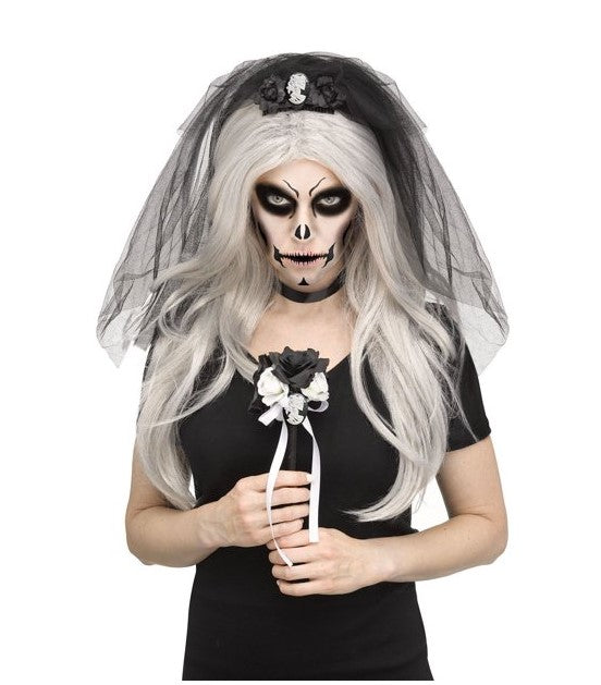 Skeleton Bride Instant Kit - Day of the Dead - Costume Accessories - One Size