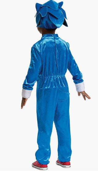 Sonic - One Piece Jumpsuit - Blue - Costume - Toddler 3-4T
