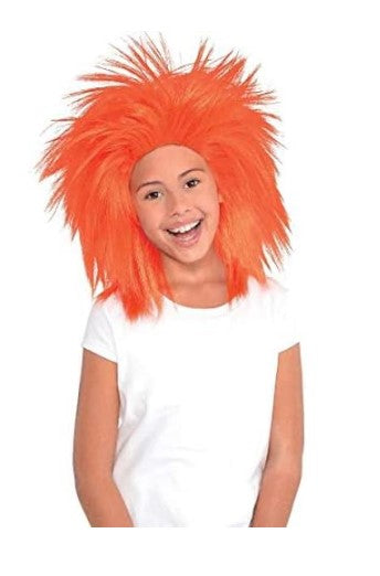 Orange Crazy Wig - Sports - Halloween - Costume Accessory - Teen Adult