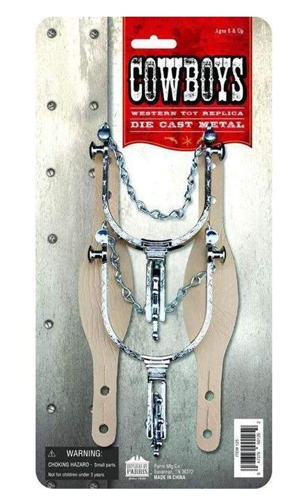 Western Spurs - Vaquero/Vaquera - Plata - Metal - Accesorio de disfraz - Niños