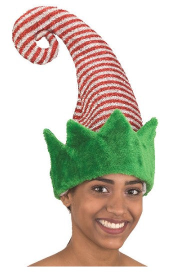 Gorro Elfo Rayas Rojo Blanco Verde Adulto Adolescente