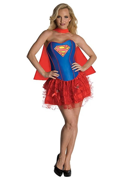 Supergirl Corset and Tutu - Deluxe Costume - Women - 2 Sizes