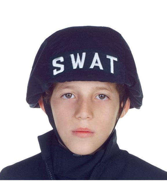 SWAT Helmet - Police - Fabric Cover - Costume Accessory - Smaller Size