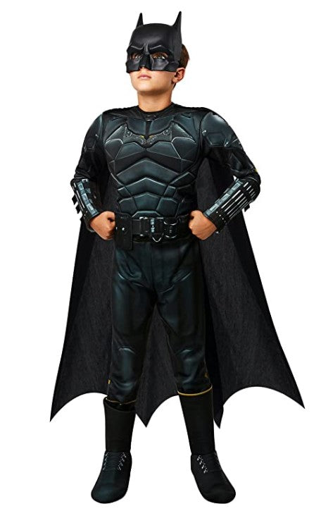 The Batman Muscle Definition Print Deluxe Costume Child 2 Sizes