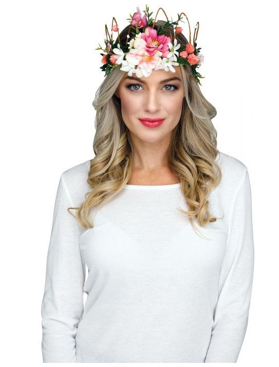 Fairy Tiara - Head Wreath - Floral - Butterfly - Costume Accessory - One Size