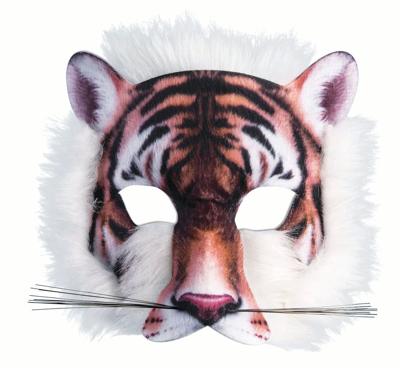 Tiger-Halbmaske – sublimiert 3-D – Kostümzubehör – Kind, Teenager, Erwachsene