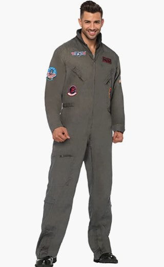 Mono de Piloto de Caza - Aviador - Piloto - Disfraz - Adulto - 2 Tallas