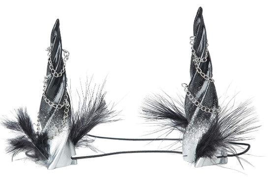 Cuernos de tentadora crepuscular - Cuernos de demonio - Diablo - Hada - Accesorios de disfraces