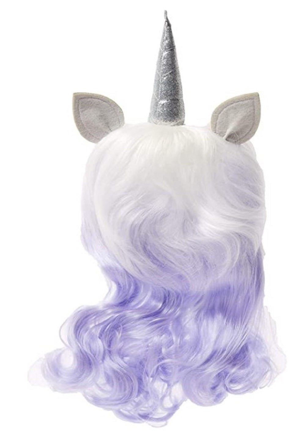 Unicorn Wig - White Lavender - Attached Horn/Ears - Cosplay - Costume Accessory