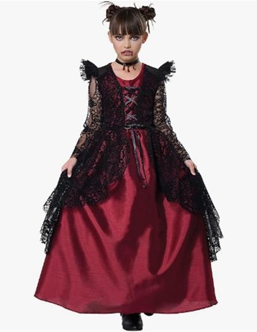 California Costumes Gothic Lace Vampire Child Costume, Medium California Costumes Gothic Lace Vampire Child Costume, Medium