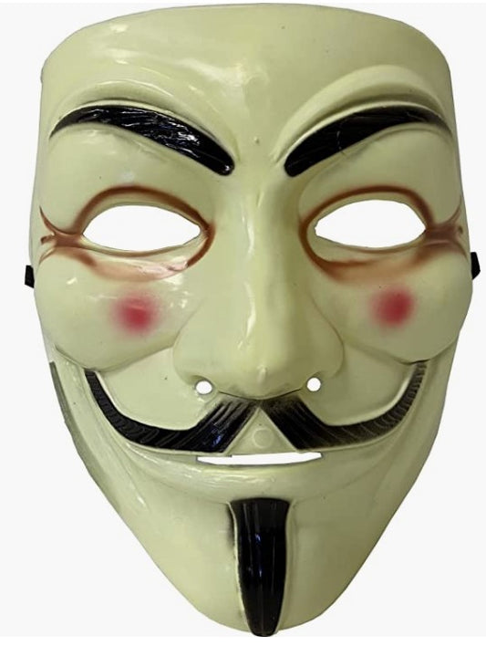V for Vendetta Mask - Guy Fawkes - Anonymous - Flesh - Costume Accessory