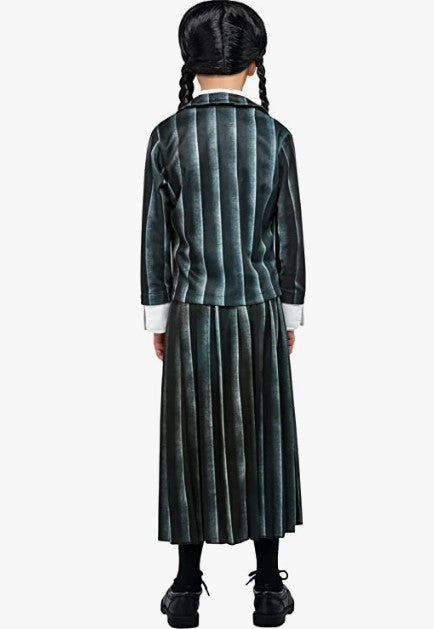 Miércoles - Uniforme de la Academia Nevermore - Negro - Disfraz - Niño - 2 Tallas