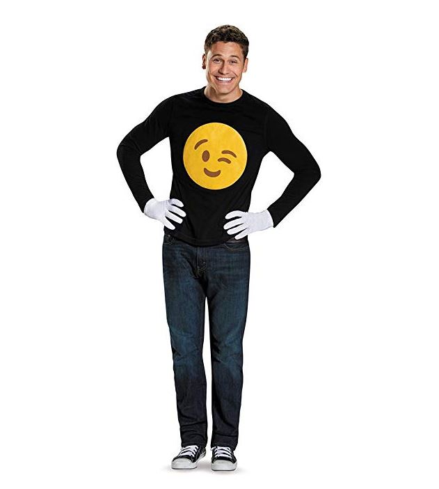 Wink - Emoji-Set – Economy – Gelb – Kostümzubehör – Erwachsener Teenager