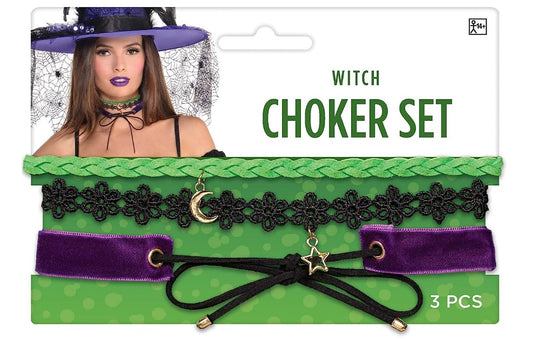 Witch Choker Set - 90's - 3 Styles - Costume Accessories - Teen