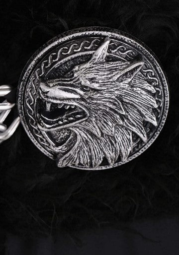 Wolf Clan Warrior Cape - Medieval - Black - Costume - One Size