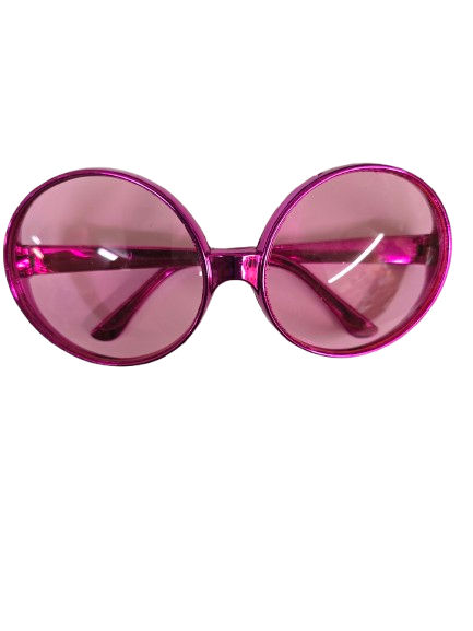 Big Round Glasses - 70's - Cosplay - Costume Accessories - One Size - 3 Colors