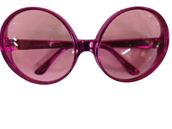 Big Round Glasses - 70's - Cosplay - Costume Accessories - One Size - 3 Colors