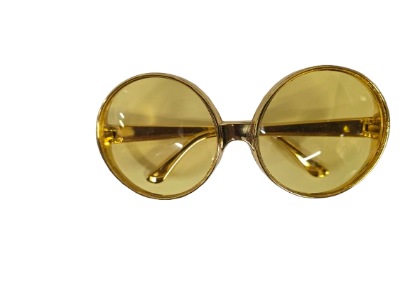Big Round Glasses - 70's - Cosplay - Costume Accessories - One Size - 3 Colors