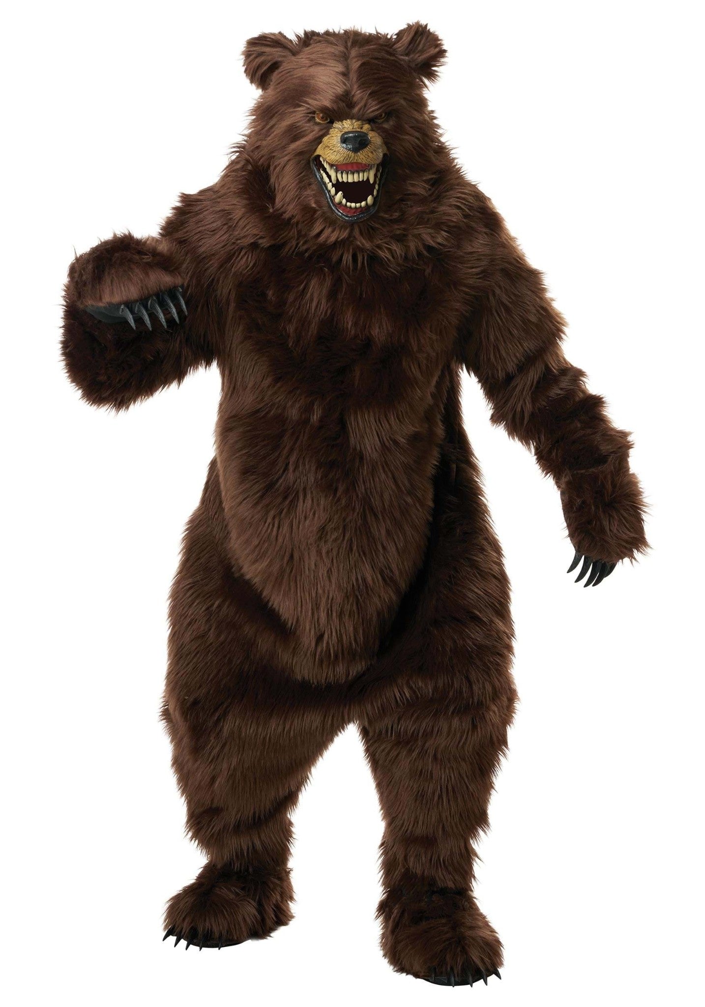 Brown Bear - Moveable Jaw Mask - Costume - Adult - Standard/One Size
