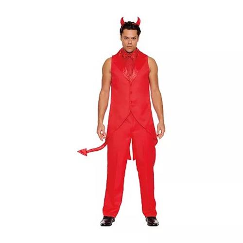 Devil - Devil Dude Tailcoat - Red - Costume - Men - 2 Sizes