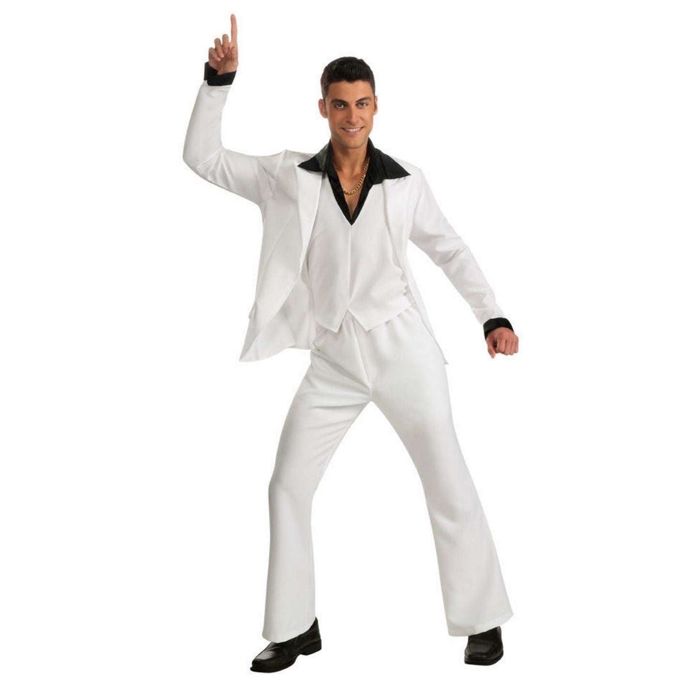 White Saturday Night Fever Suit - 1970's - Costume - Men - 2 Sizes