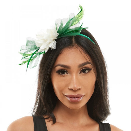 Green Fascinator Headpiece - St Patrick's Day - Costume Accessory - One Size