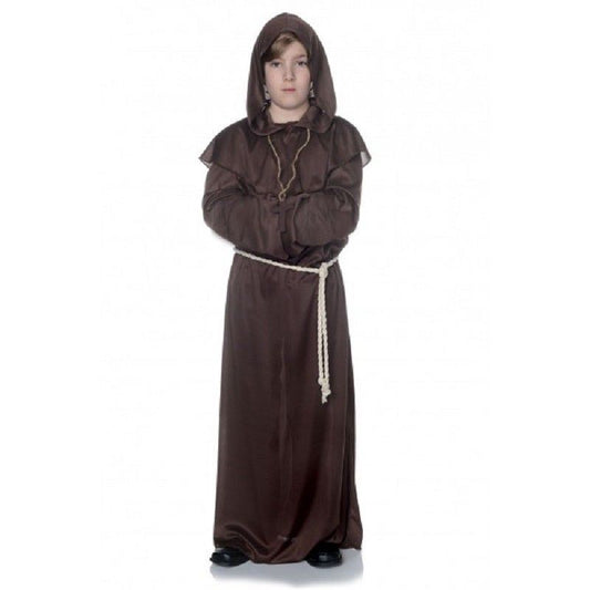 Monk Robe - Brown - Easter - Religious - Jedi - Costume - Child - Large 10-12