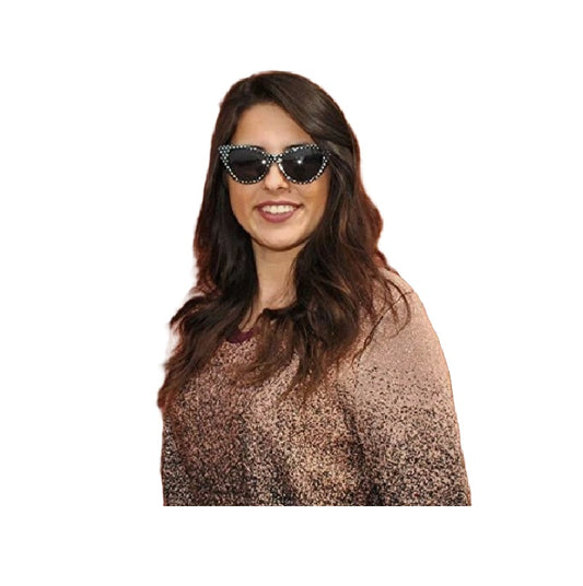 50's Cat Eye Polka Dot Glasses - Black | Blue | Pink - Costume Accessories