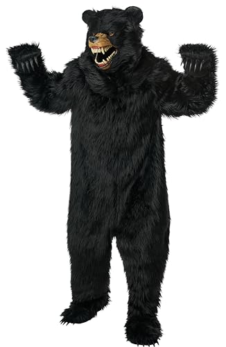 Black Bear - Moveable Jaw Mask - Mascot Costume - Adult - Standard/One Size